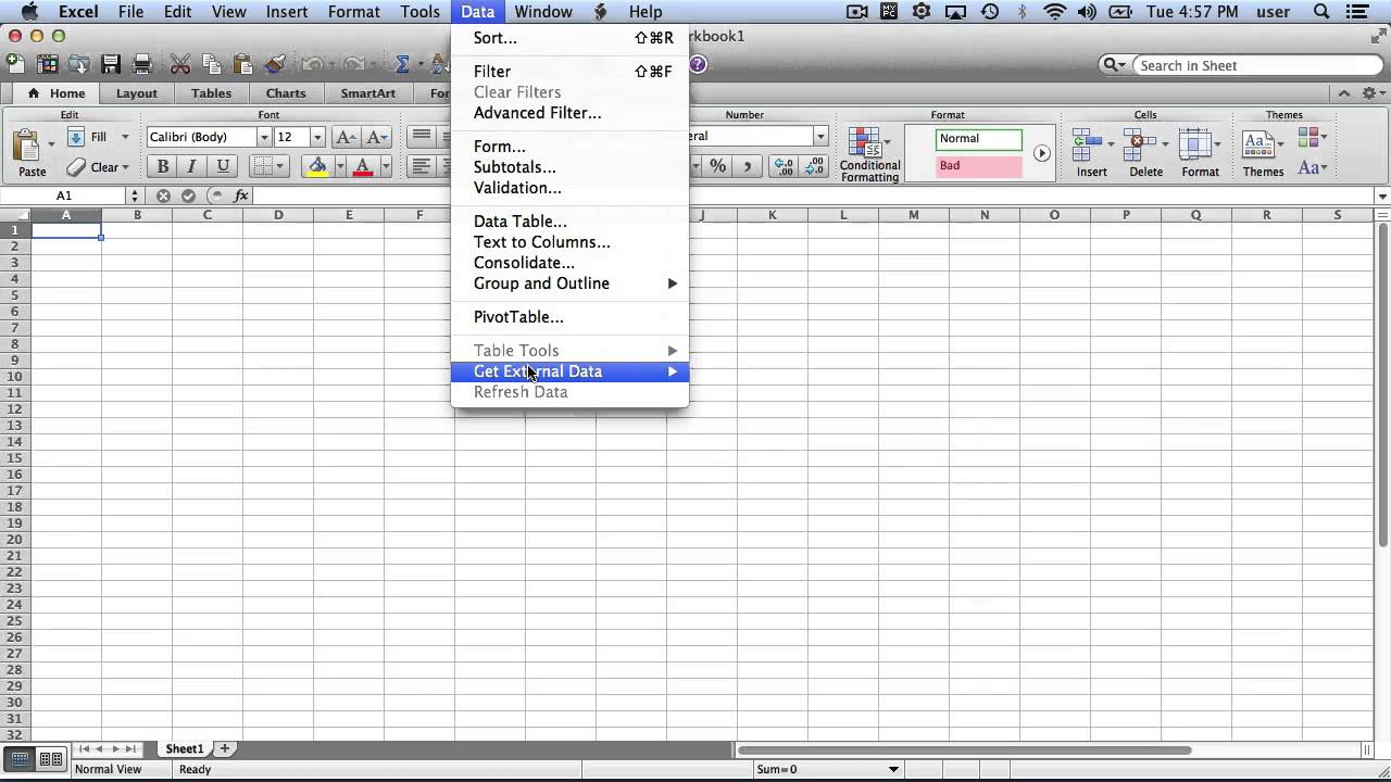 excel for mac office365