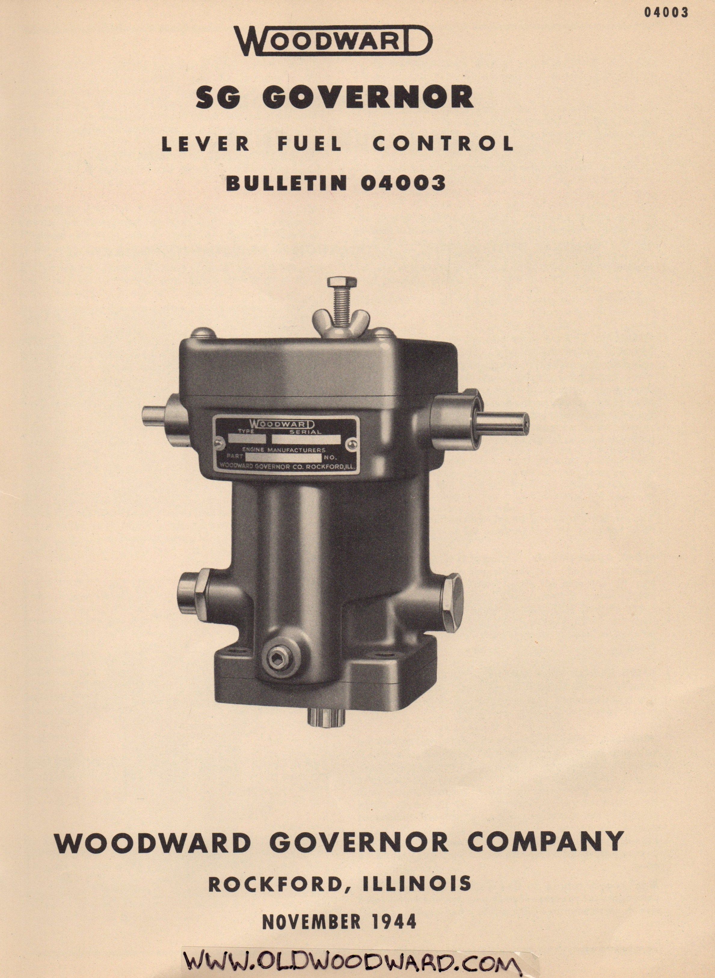 woodward governor manual